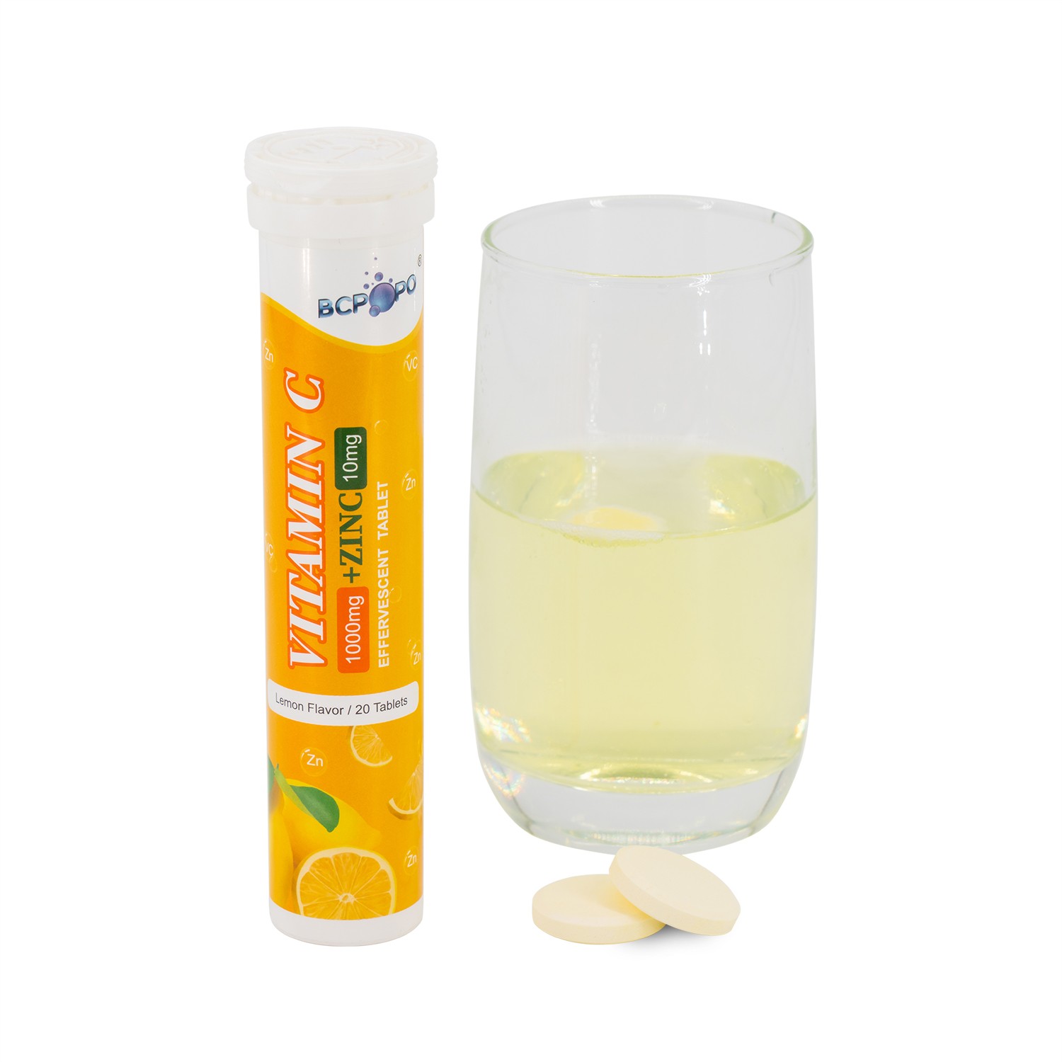 Vitamin C 1000mg + Zinc 10mg Effervescent Tablet