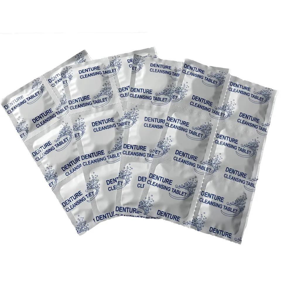 dental cleaning effervescent tablets denture cleansing tablet